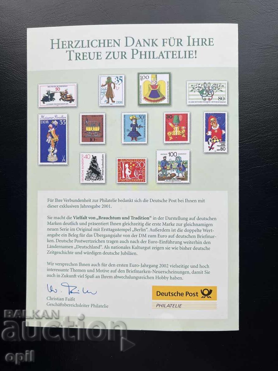 Livrarea Germania '01 Timbră Tematică Emisă în Carnet