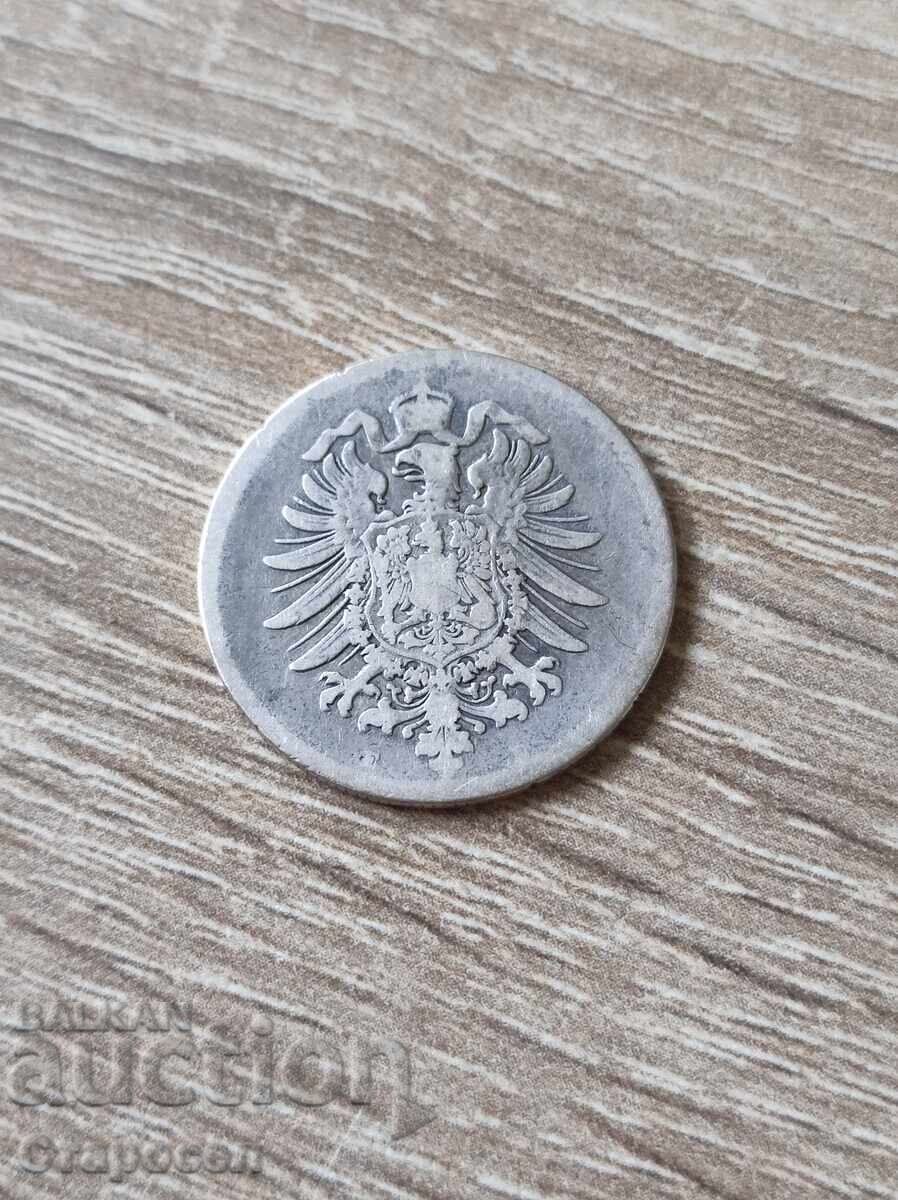 1 marcă 1874 "E" Germania cu preț 30.00 BGN | € 15.34 1 marcă 1874 "E" Germania cu preț 30.00 BGN | € 15.34