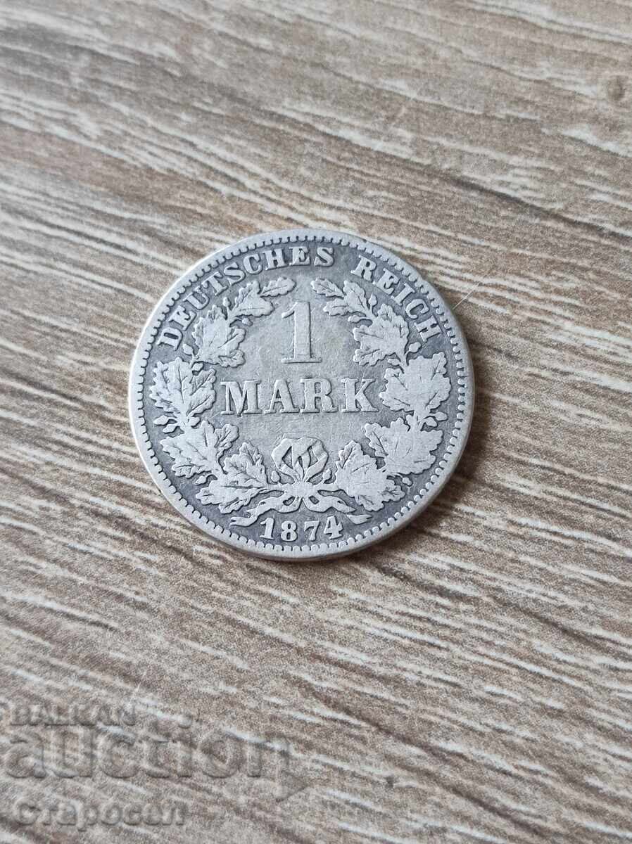 1 marcă 1874 "E" Germania 1 marcă 1874 "E" Germania
