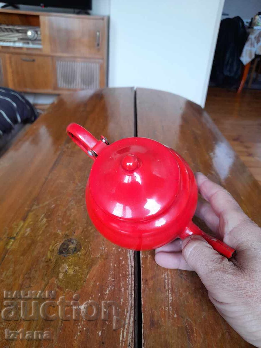 Old enamel teapot - 5