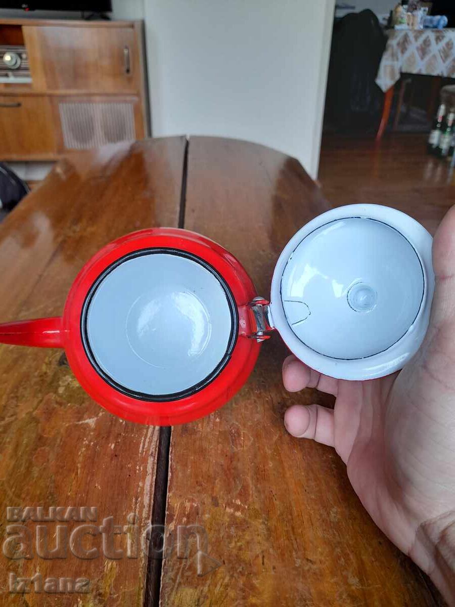 Old enamel teapot - 6