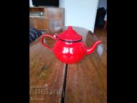 Old enamel teapot