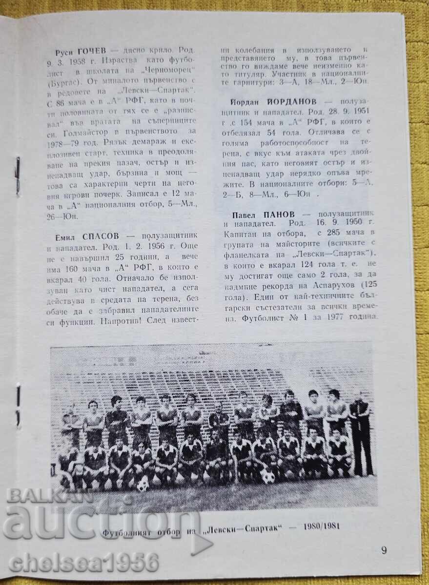 Levski-Spartak - AZ'67 Alkmaar UEFA Cup 1980 - 6 Levski-Spartak - AZ'67 Alkmaar UEFA Cup 1980 - 6