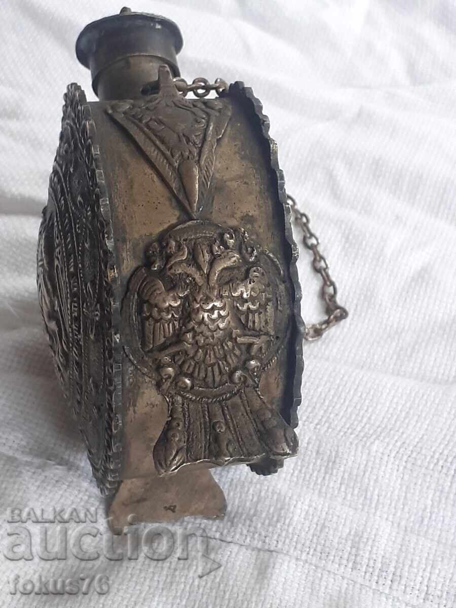 Auction Authentic Revival-era Bronze Pavur (Water Vessel) of Saint George Auction Authentic Revival-era Bronze Pavur (Water Vessel) of Saint George