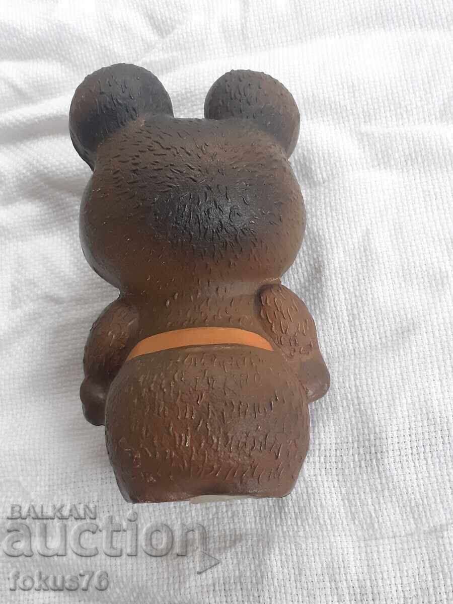 Аукцион Мечето Миша от олимпиадата в Москва 80 - гумена играчка Аукцион Мечето Миша от олимпиадата в Москва 80 - гумена играчка