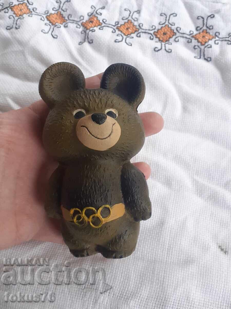 Мечето Миша от олимпиадата в Москва 80 - гумена играчка - 5 Мечето Миша от олимпиадата в Москва 80 - гумена играчка - 5