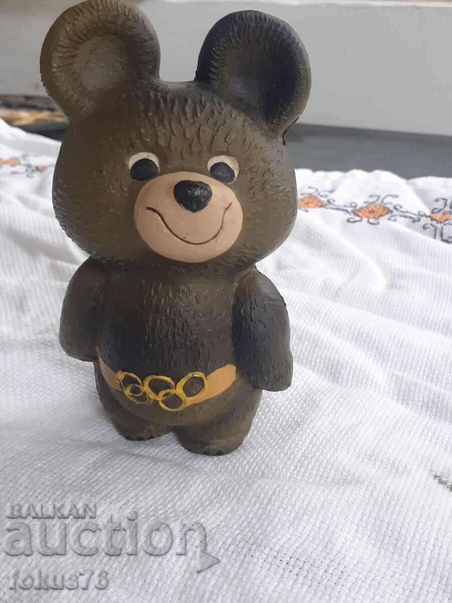 Мечето Миша от олимпиадата в Москва 80 - гумена играчка - 6 Мечето Миша от олимпиадата в Москва 80 - гумена играчка - 6