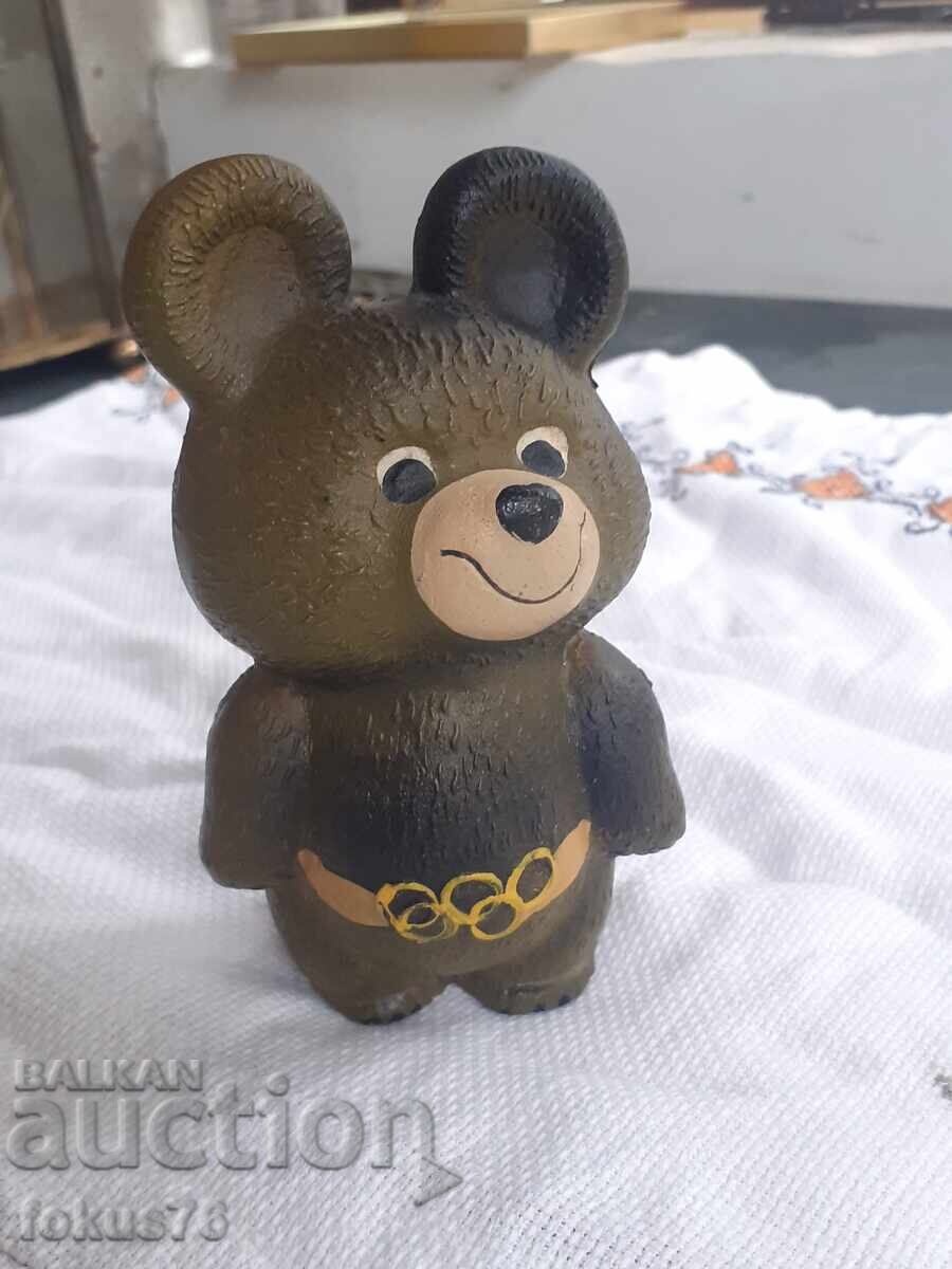 Мечето Миша от олимпиадата в Москва 80 - гумена играчка Мечето Миша от олимпиадата в Москва 80 - гумена играчка