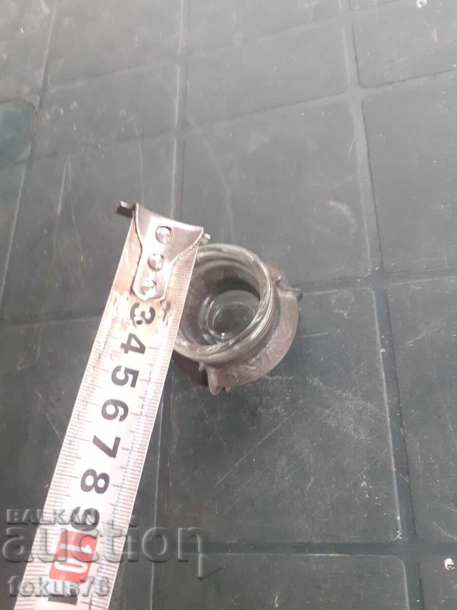 Old Russian caviar server, heavily silver-plated and hallmarked - 6 Old Russian caviar server, heavily silver-plated and hallmarked - 6