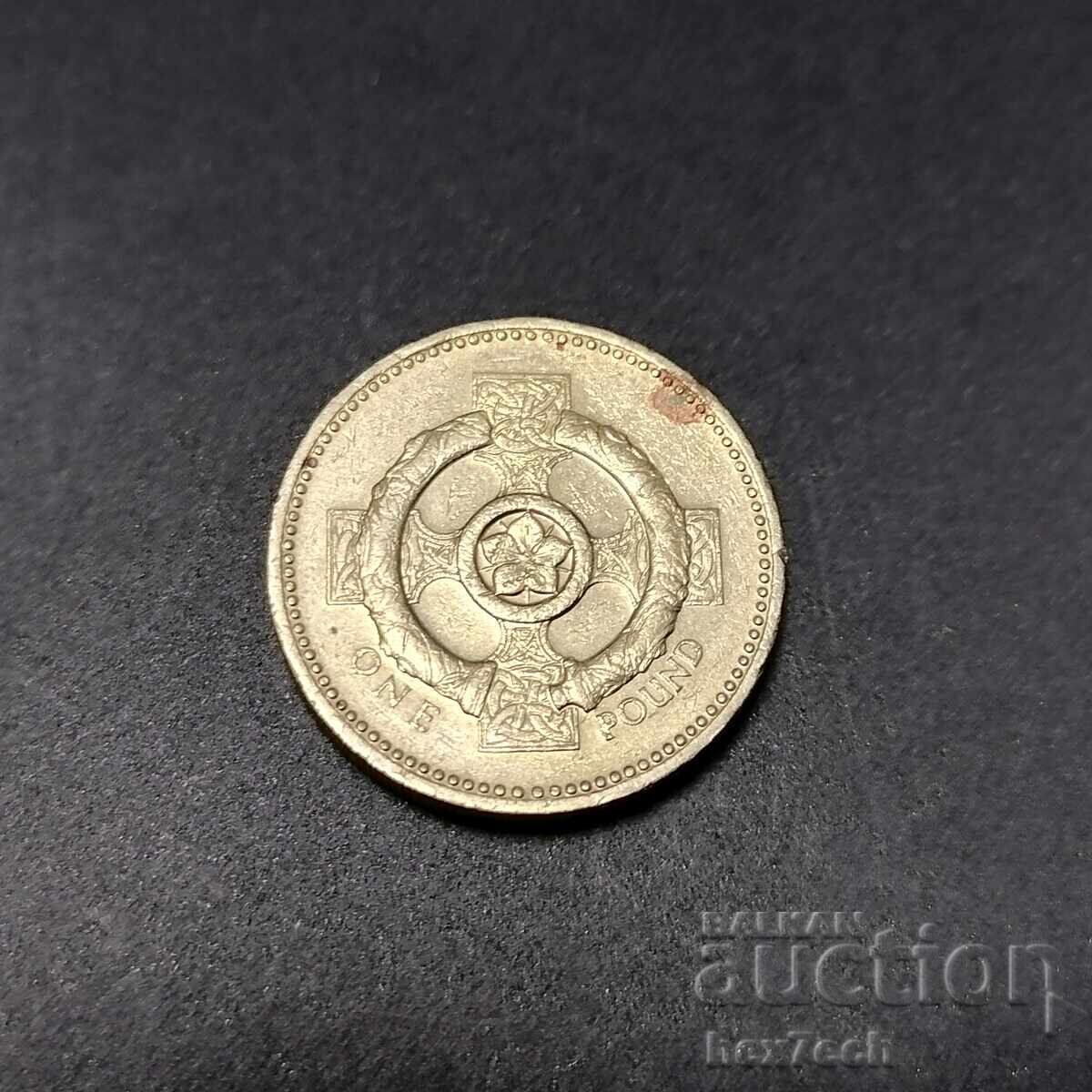 ❤️ ⭐ Великобритания 1996 1 паунд ⭐ ❤️ ❤️ ⭐ Великобритания 1996 1 паунд ⭐ ❤️