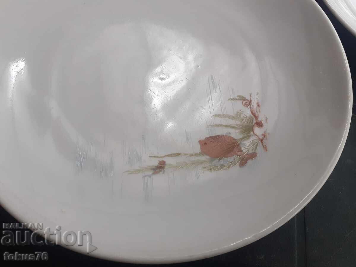 Bulgarian children's porcelain - lot of two plates with price 35.00 BGN | € 17.90 Bulgarian children's porcelain - lot of two plates with price 35.00 BGN | € 17.90