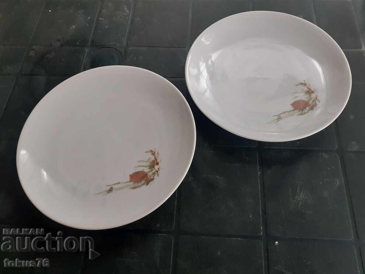Bulgarian children's porcelain - lot of two plates - 5 Bulgarian children's porcelain - lot of two plates - 5