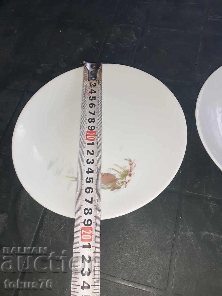 Bulgarian children's porcelain - lot of two plates - 7 Bulgarian children's porcelain - lot of two plates - 7
