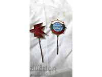 Enamel badges BALKAN and INFLOT