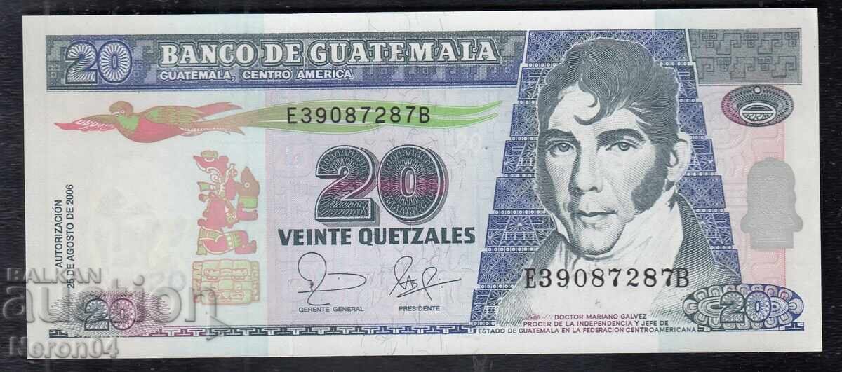 20 κέτσαλ 2006, Γουατεμάλα 20 κέτσαλ 2006, Γουατεμάλα