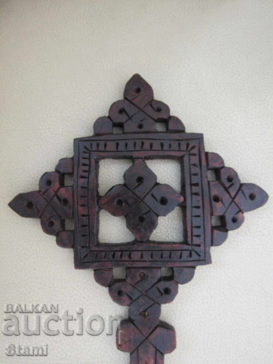 Wooden Christian cross from Ethiopia with price 68.00 BGN | € 34.77 Wooden Christian cross from Ethiopia with price 68.00 BGN | € 34.77