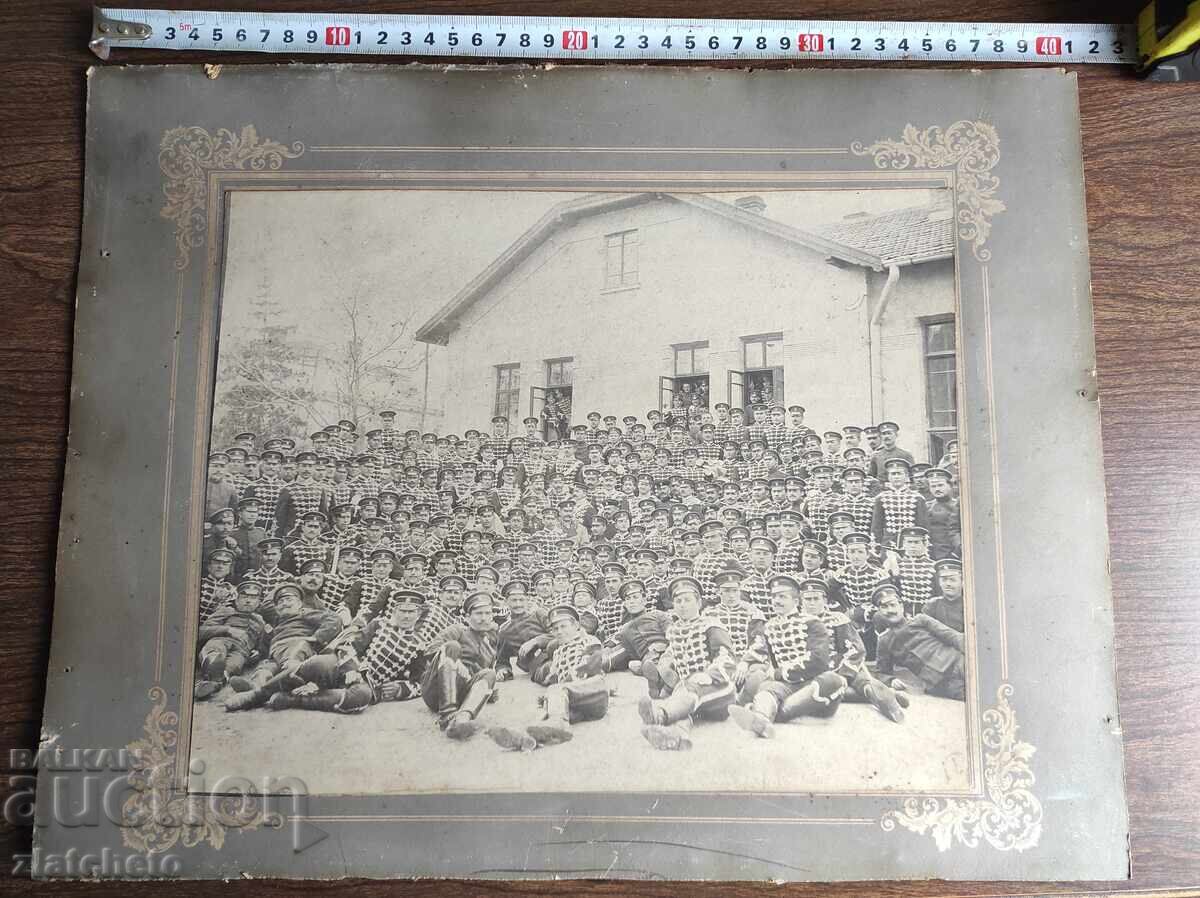 Old photo cardboard Kingdom of Bulgaria - Leibgvardeiski Regiment Old photo cardboard Kingdom of Bulgaria - Leibgvardeiski Regiment