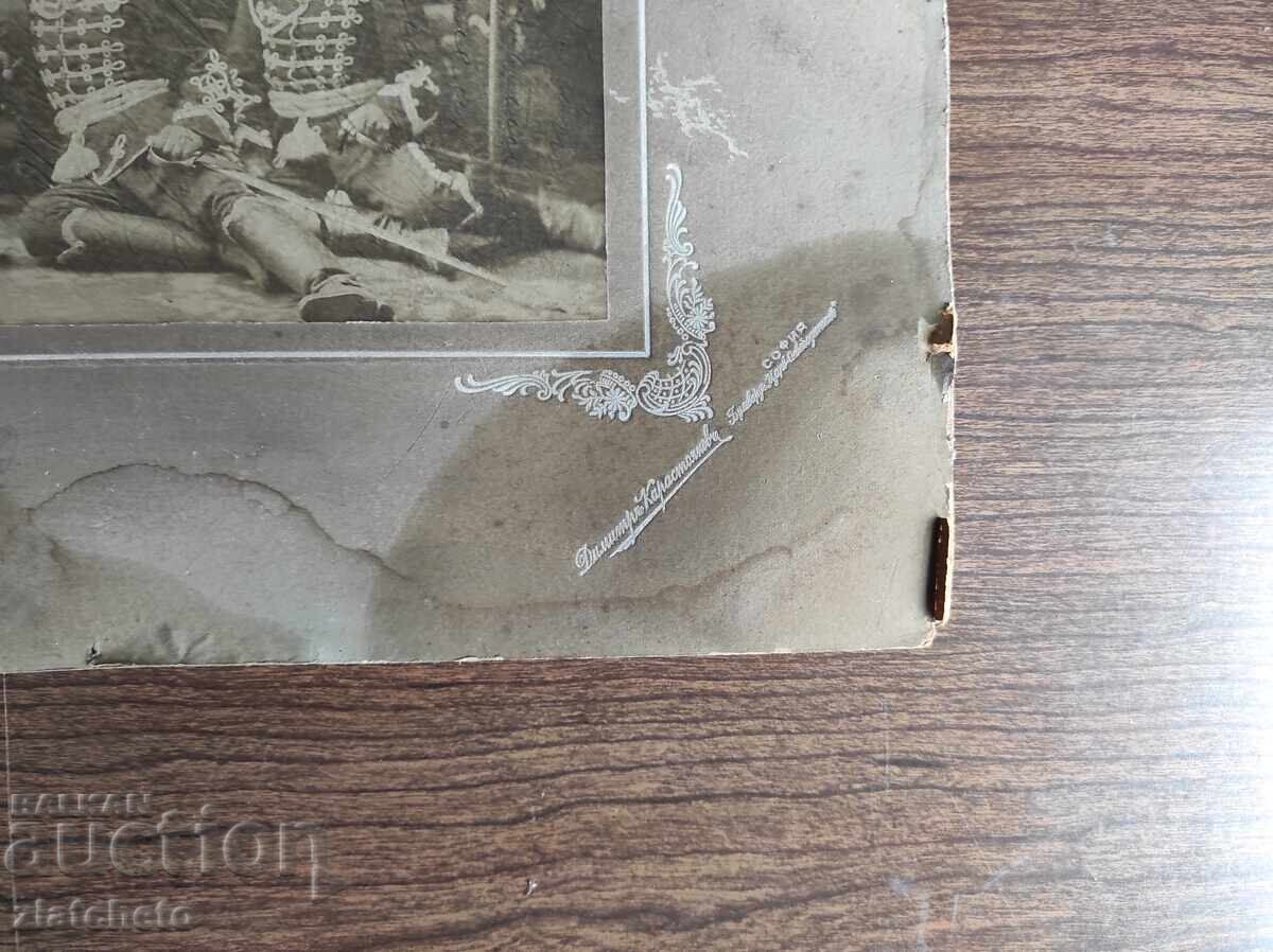 Δημοπρασία Παλιά φωτογραφία από χαρτόνι Βασίλειο της Βουλγαρίας - Σύνταγμα της Αυτοκρατορικής Φρουράς