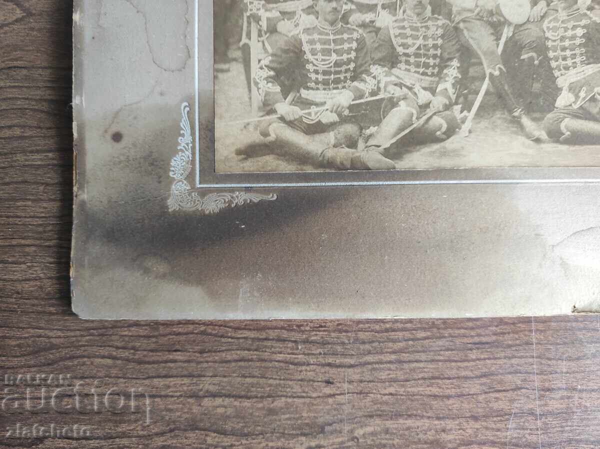 Παράδοση Παλιά φωτογραφία από χαρτόνι Βασίλειο της Βουλγαρίας - Σύνταγμα της Αυτοκρατορικής Φρουράς