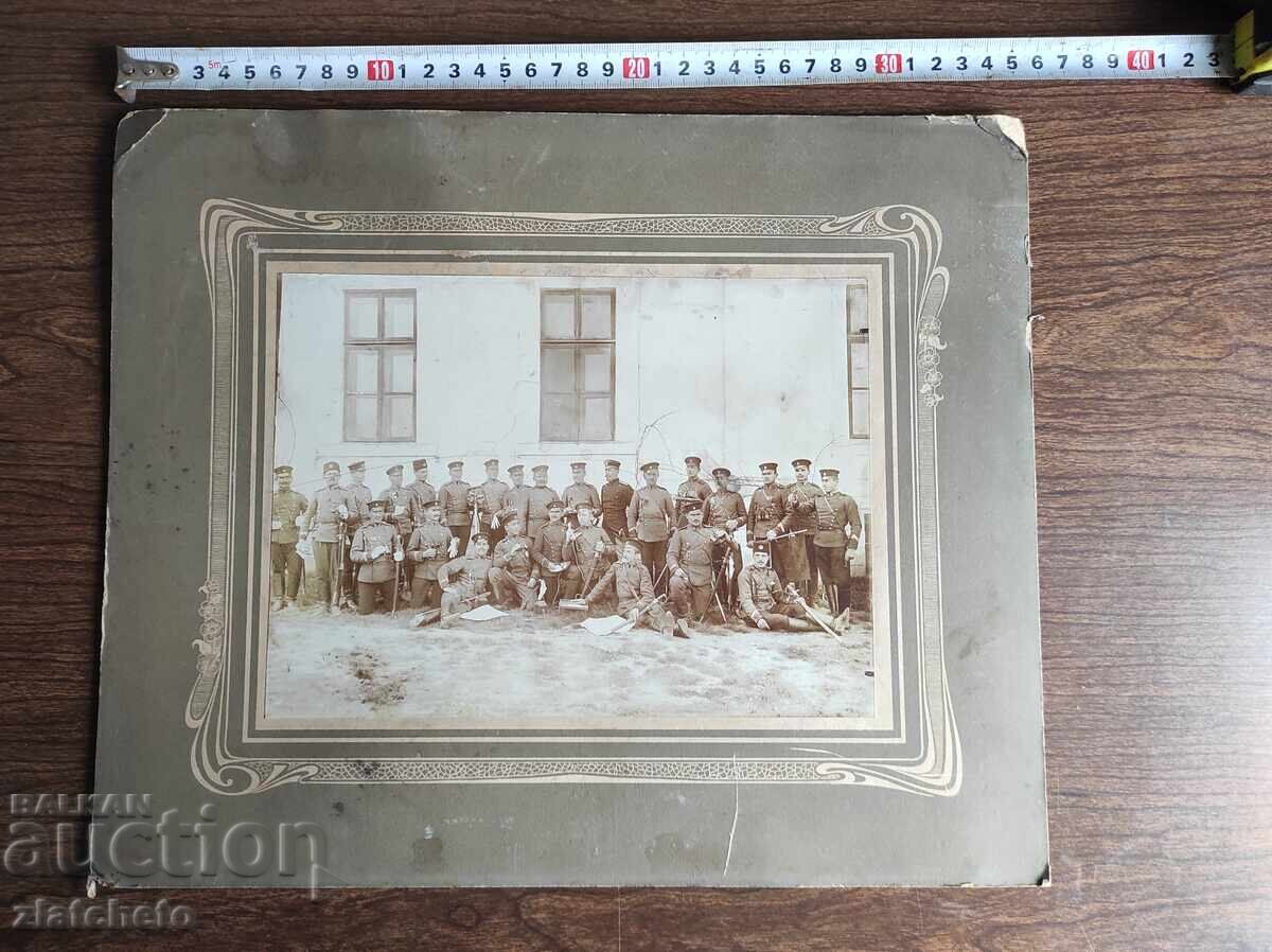 Παλιό φωτογραφικό χαρτόνι Βασίλειο της Βουλγαρίας -