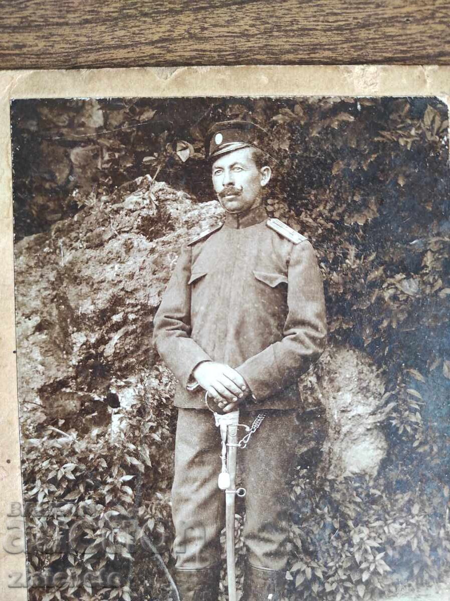 Стара снимка картон Царство България - с цена 30.00 лв. | € 15.34 Стара снимка картон Царство България - с цена 30.00 лв. | € 15.34