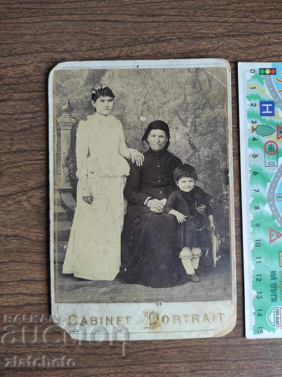 Παλιό φωτογραφικό χαρτόνι Βασίλειο της Βουλγαρίας -