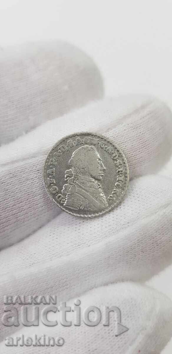 Rare silver coin 12 GROOT 1764 Germany 4.10 g - 6 Rare silver coin 12 GROOT 1764 Germany 4.10 g - 6