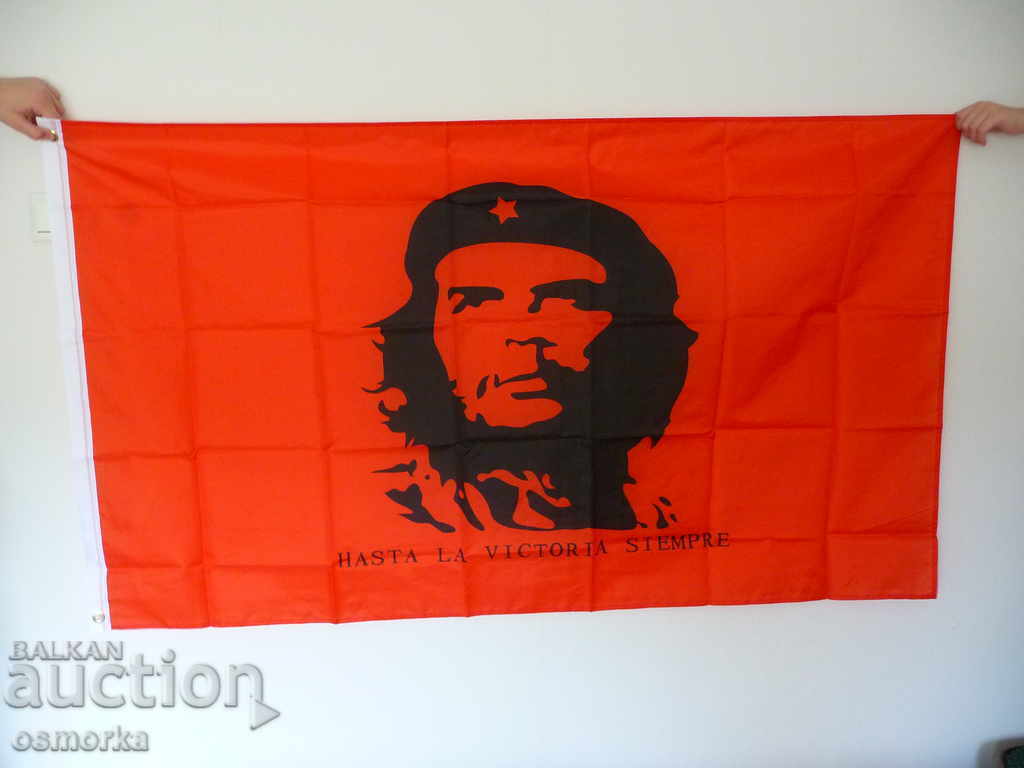 Auction Ernesto Che Guevara Flag Long live freedom revolution Cuba Auction Ernesto Che Guevara Flag Long live freedom revolution Cuba