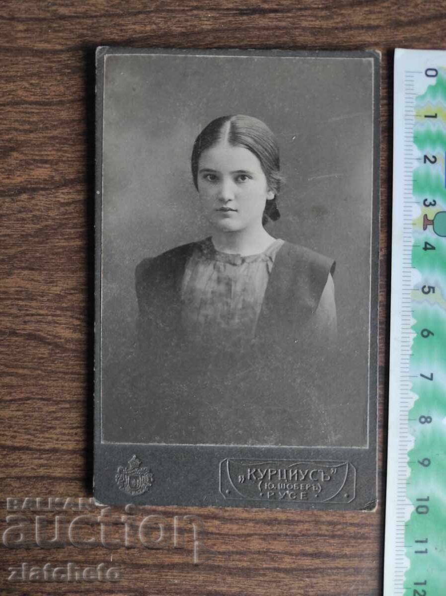 Стара снимка картон Царство България - Стара снимка картон Царство България -