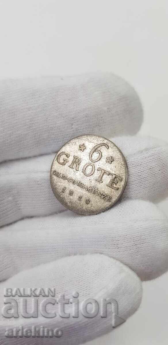 Collectible coin 6 GROTE 1818 Germany Oldenburg - 5 Collectible coin 6 GROTE 1818 Germany Oldenburg - 5