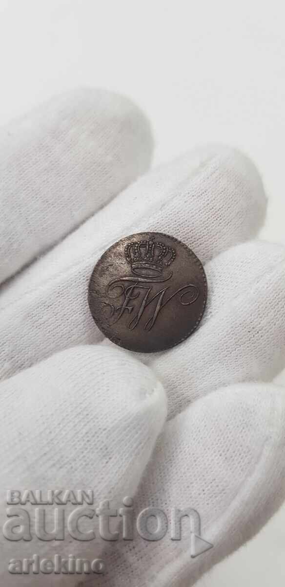 Collectible Copper Coin 1/4 1799 A Germany - 5 Collectible Copper Coin 1/4 1799 A Germany - 5