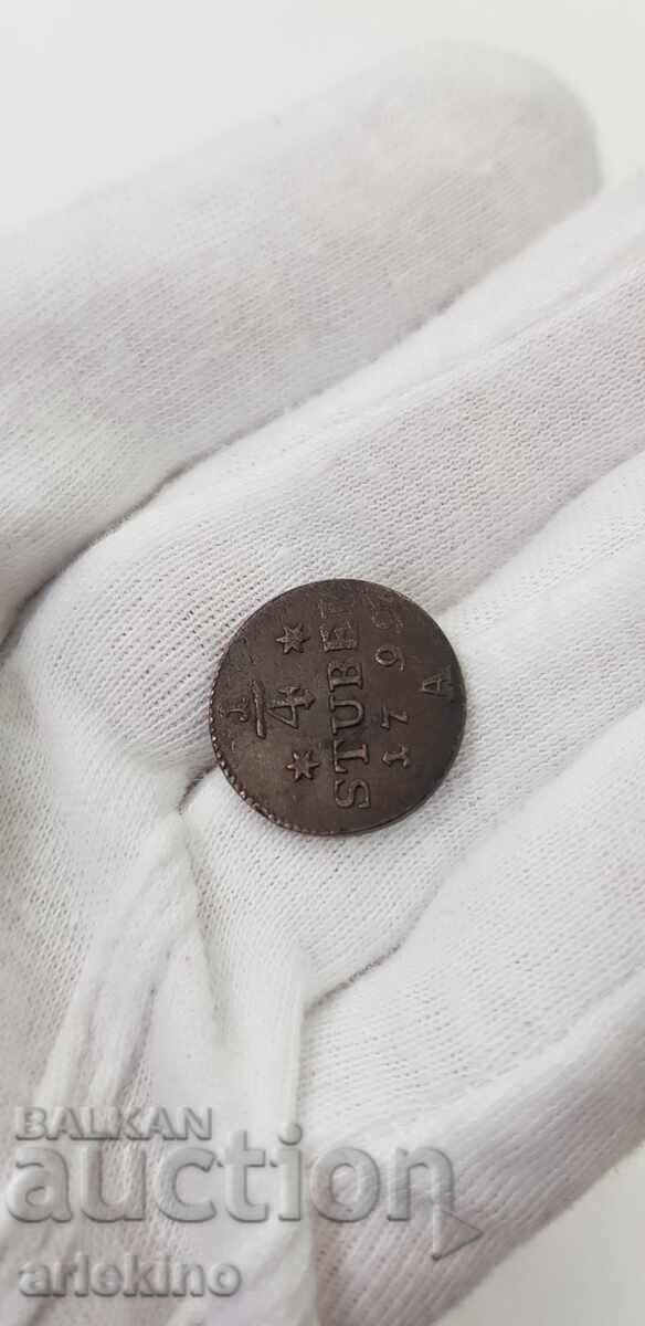 Collectible Copper Coin 1/4 1799 A Germany - 6 Collectible Copper Coin 1/4 1799 A Germany - 6