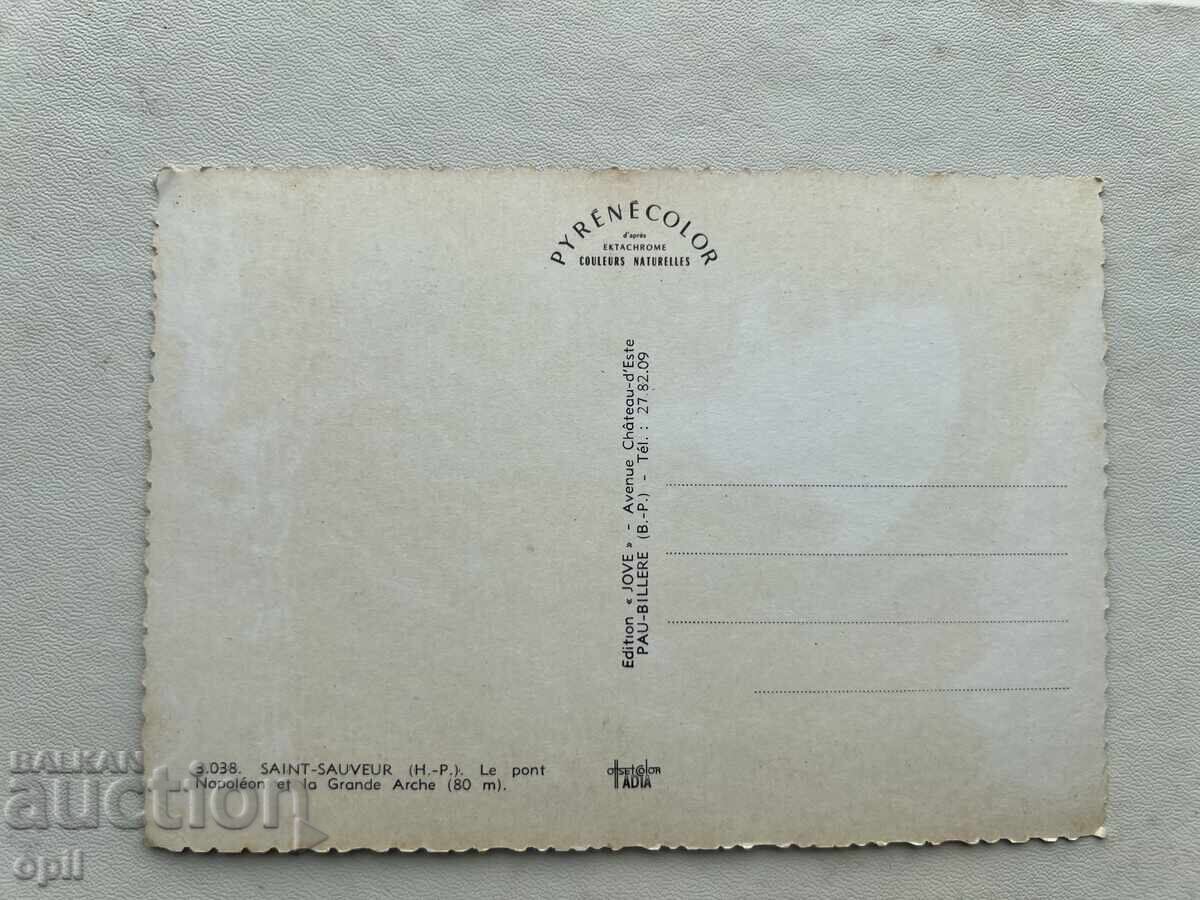 Carte poștală veche - Franța - Saint-Sauveur - Podul Napoleon cu preț 1.00 BGN | € 0.51 Carte poștală veche - Franța - Saint-Sauveur - Podul Napoleon cu preț 1.00 BGN | € 0.51