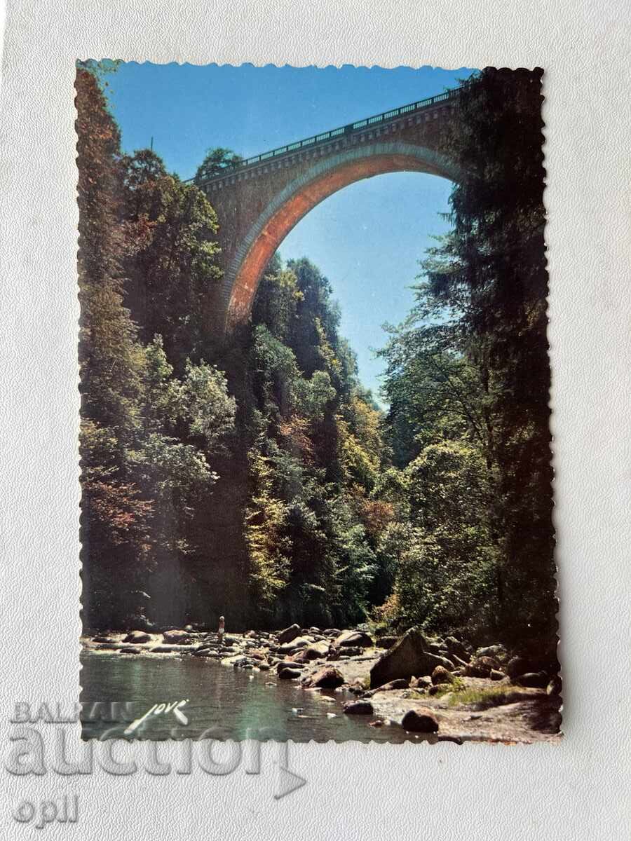 Carte poștală veche - Franța - Saint-Sauveur - Podul Napoleon Carte poștală veche - Franța - Saint-Sauveur - Podul Napoleon