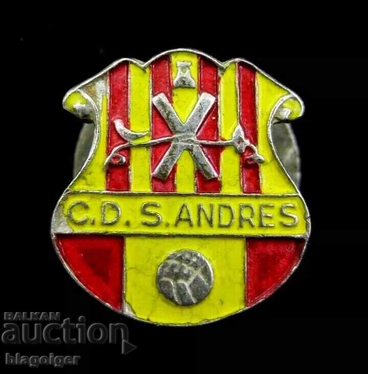 OLD FOOTBALL BADGE - FC SAN ANDRES, TENERIFE - BUTTON with price 12.00 BGN | € 6.14 OLD FOOTBALL BADGE - FC SAN ANDRES, TENERIFE - BUTTON with price 12.00 BGN | € 6.14