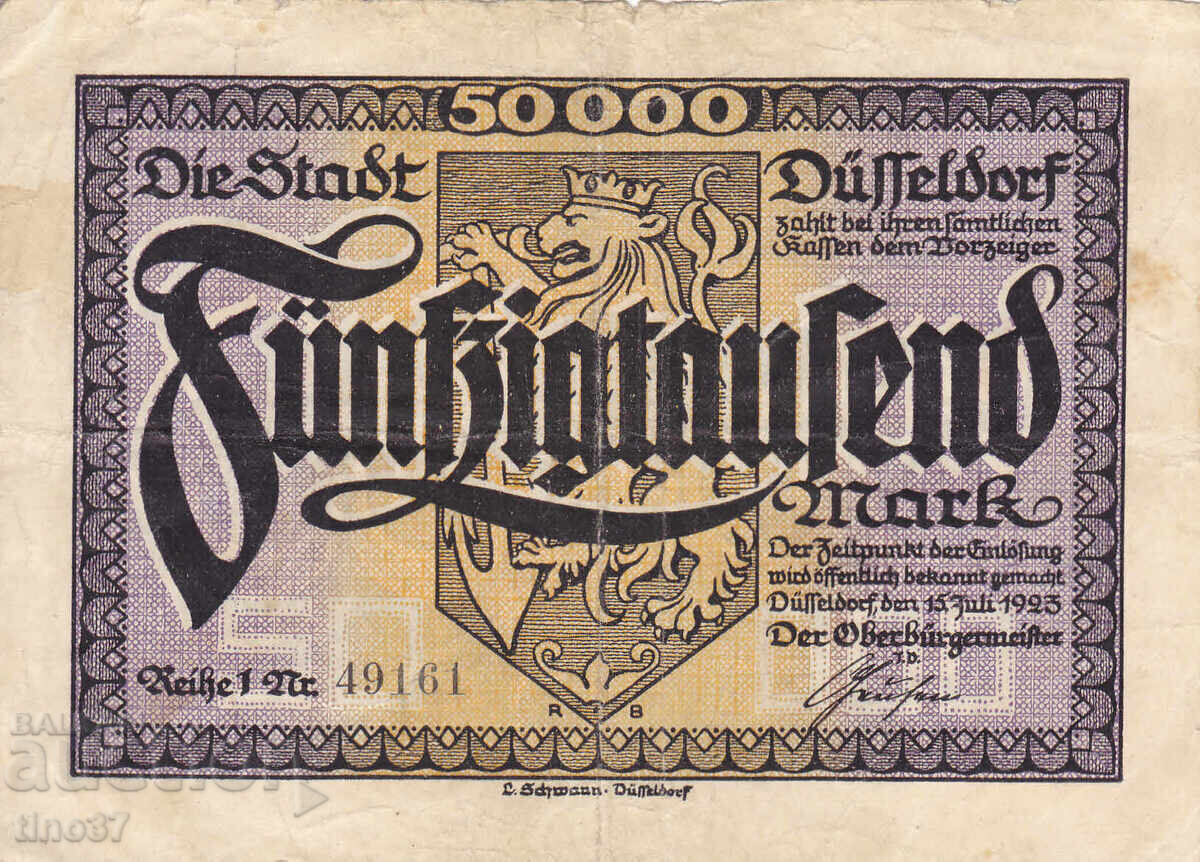 tino37- GERMANIA - 50000 MARCI - 1923 - F+ cu preț 5.90 BGN | € 3.02