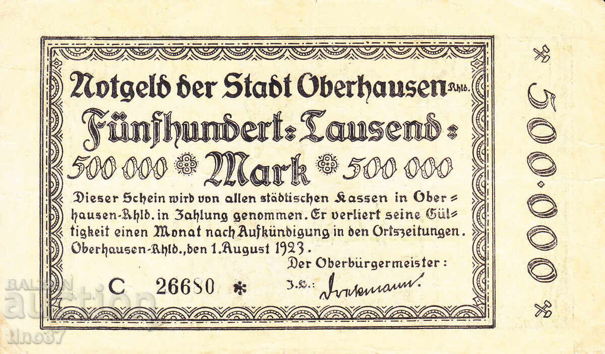 tino37 - GERMANIA - 500000 MARCI - 1923 - F+ cu preț 5.90 BGN | € 3.02