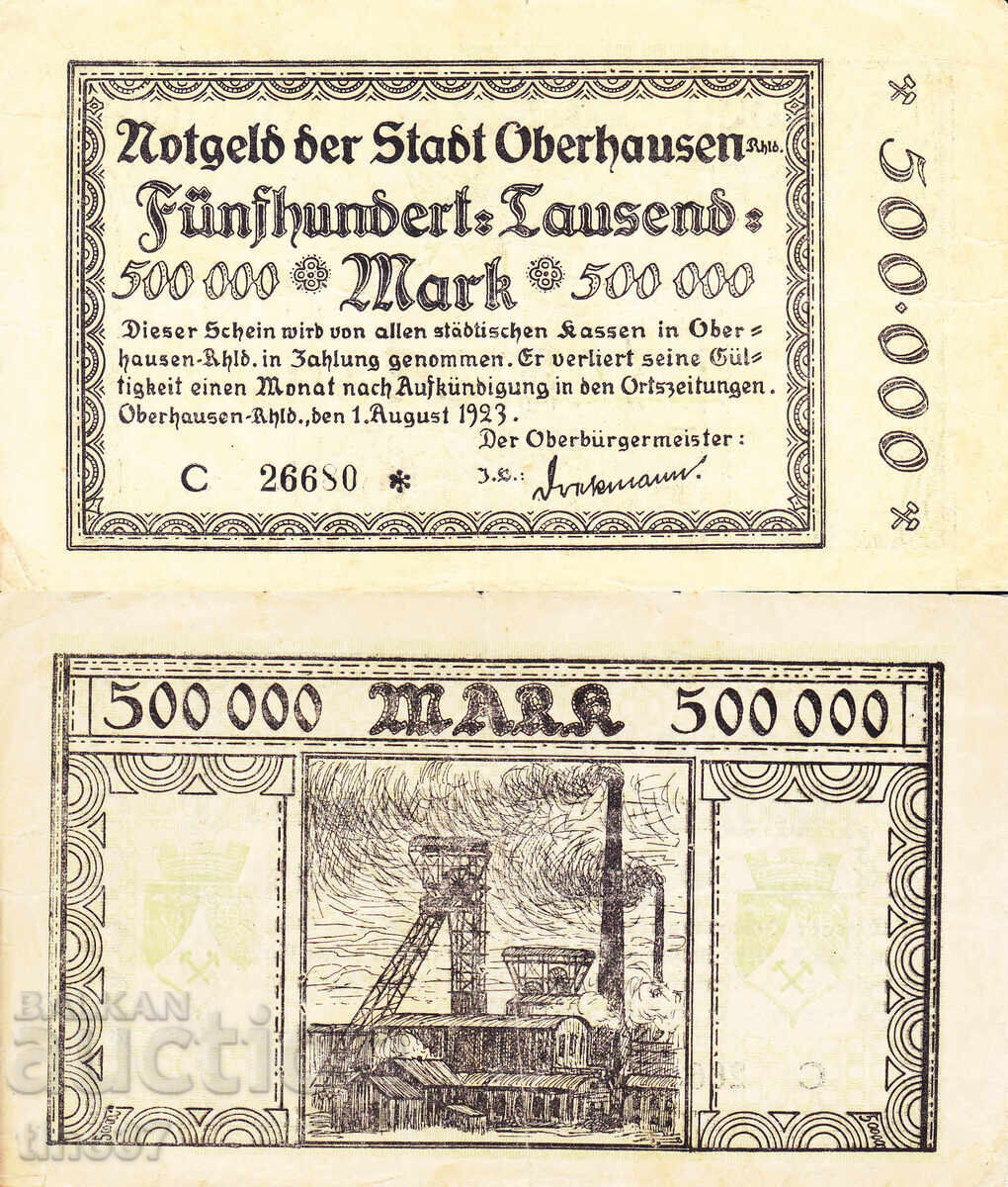 tino37 - GERMANIA - 500000 MARCI - 1923 - F+