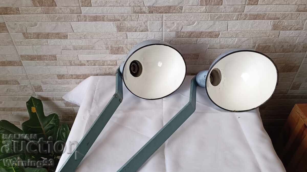 Old enamel lamps for wall or ceiling - №9.1 - Antique - 5