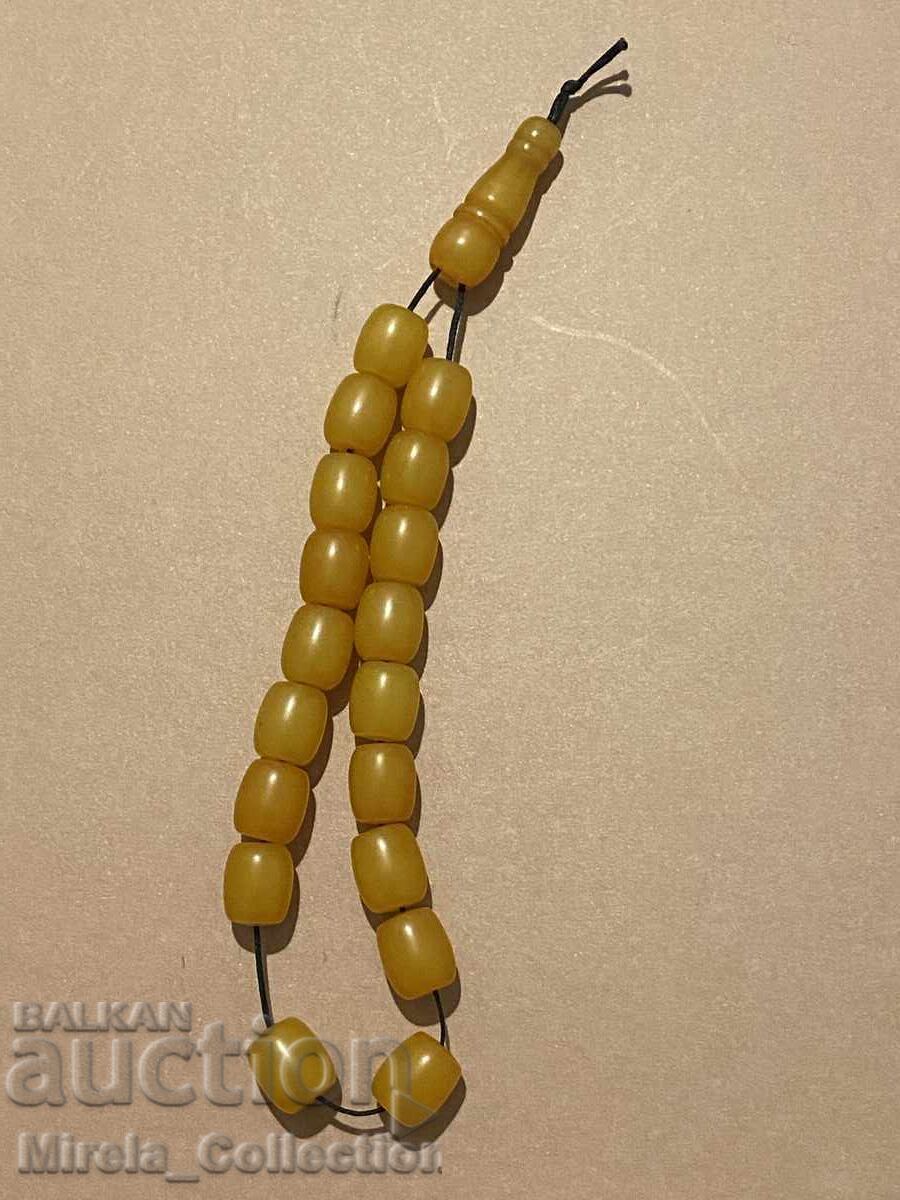 Imitation rosary of yellow Baltic amber Imitation rosary of yellow Baltic amber
