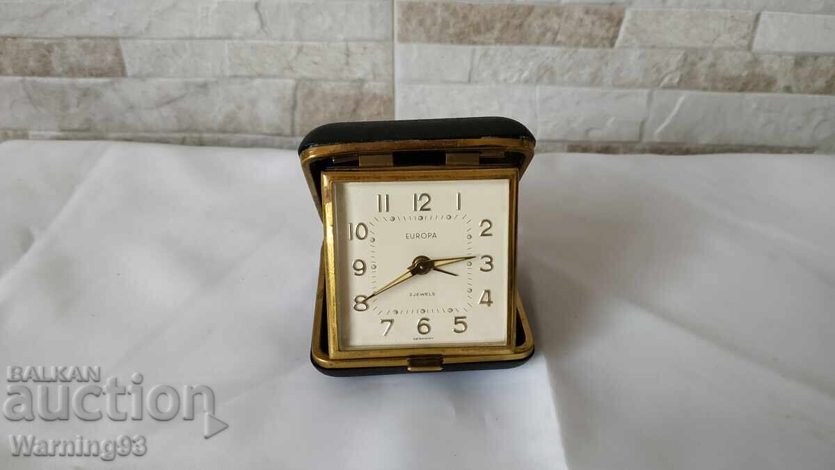 Tourist Watch / Alarm Clock - EUROPA 2 Jewels - Germany with price 46.00 BGN | € 23.52