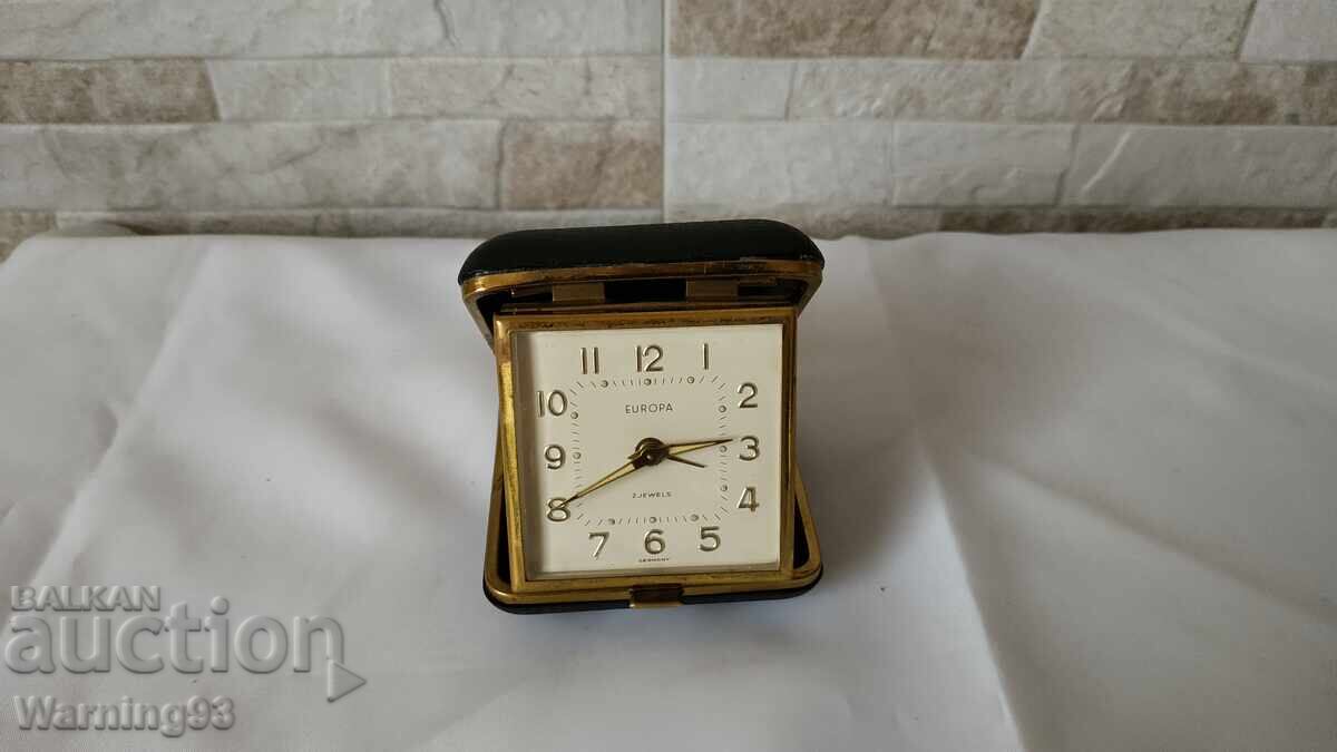 Tourist Watch / Alarm Clock - EUROPA 2 Jewels - Germany - 6
