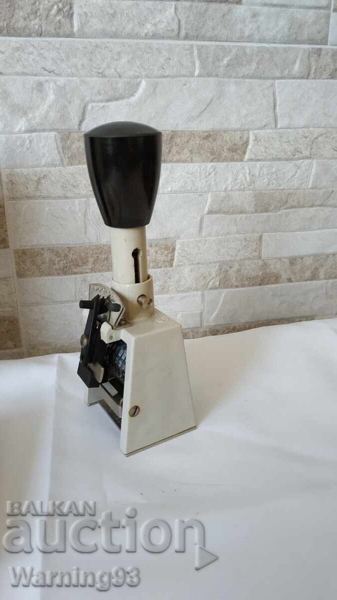 Auction Old German numerator - Polygraph Zifferndruckwerke - 1960 " Auction Old German numerator - Polygraph Zifferndruckwerke - 1960 "