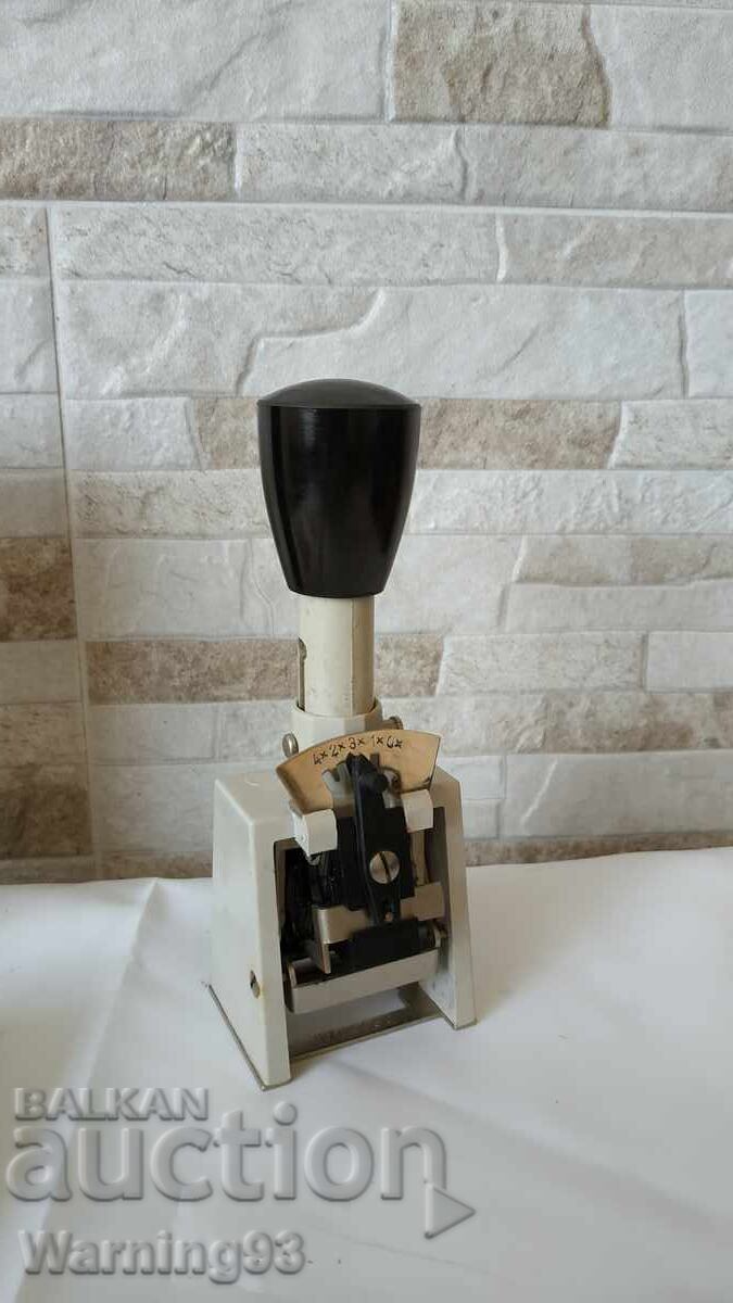 Old German numerator - Polygraph Zifferndruckwerke - 1960 " - 5 Old German numerator - Polygraph Zifferndruckwerke - 1960 " - 5