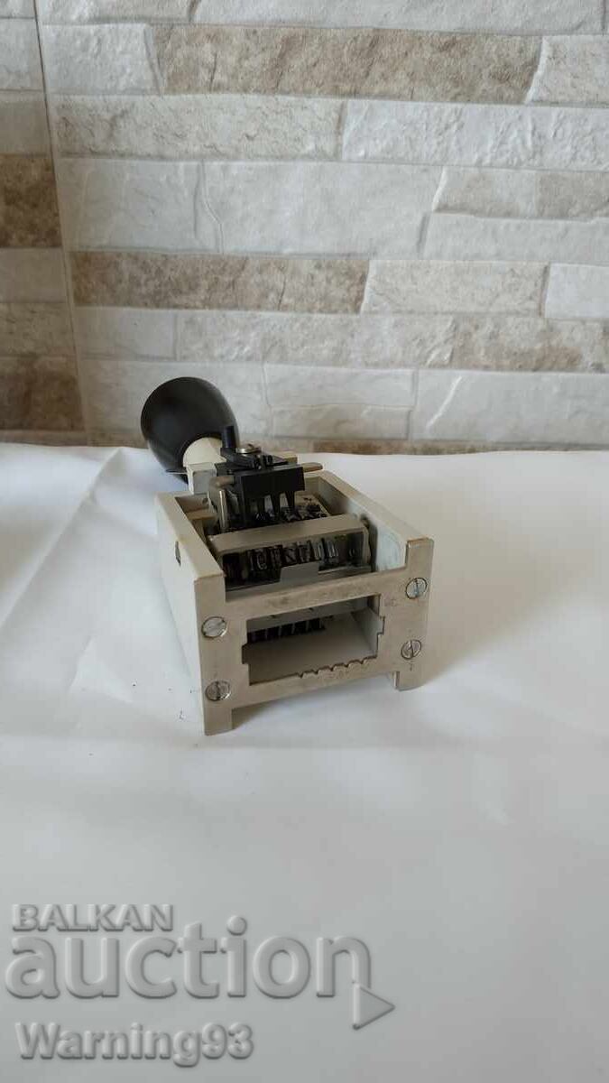 Old German numerator - Polygraph Zifferndruckwerke - 1960 " - 6 Old German numerator - Polygraph Zifferndruckwerke - 1960 " - 6