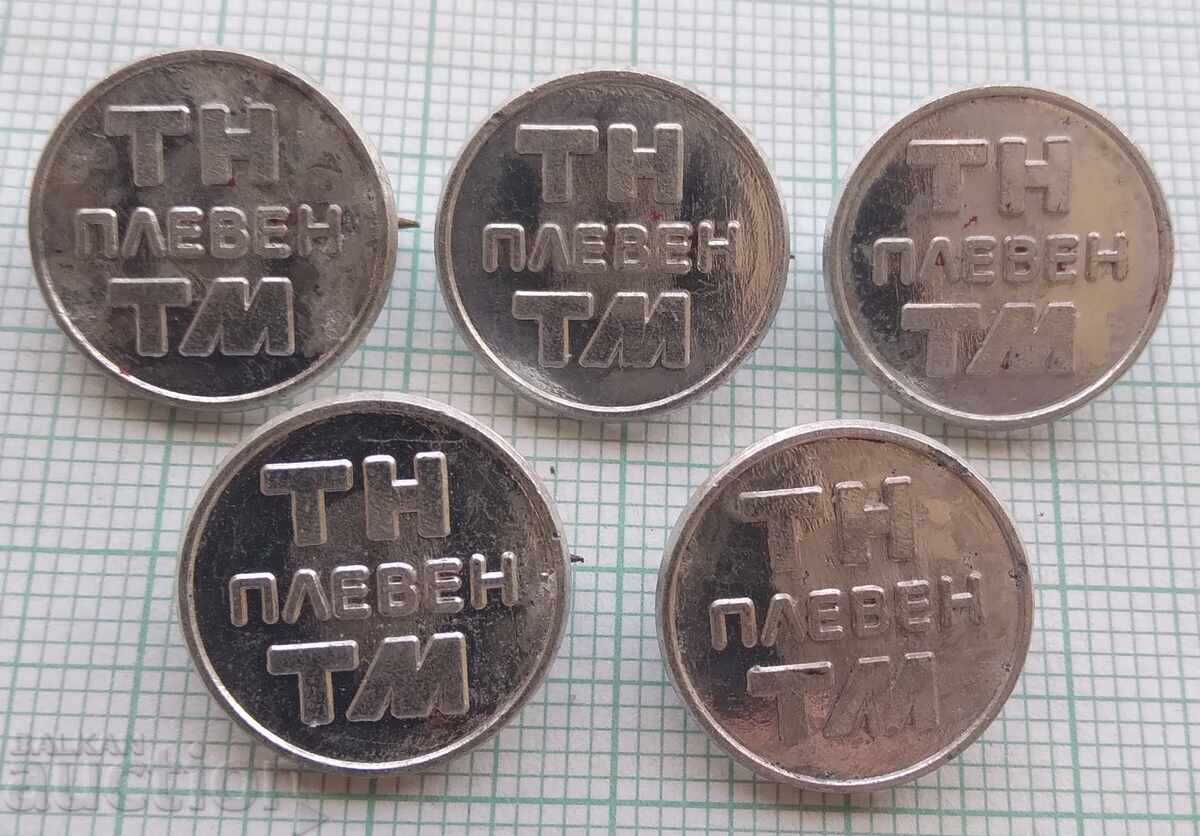 18742 Badges - TNTM Pleven - LOT of 5 pcs 18742 Badges - TNTM Pleven - LOT of 5 pcs