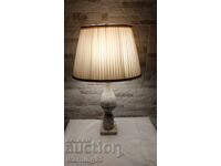 Стара мраморна лампа - нощна лампа - Антика