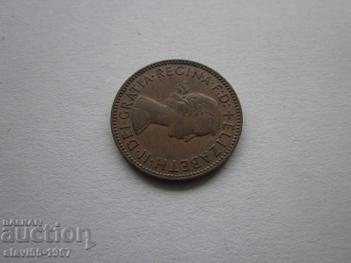 Доставка на ПОЛОВИН ПЕНИ АНГЛИЯ 1964г. ОТЛИЧНИ  БЗЦ  !!!