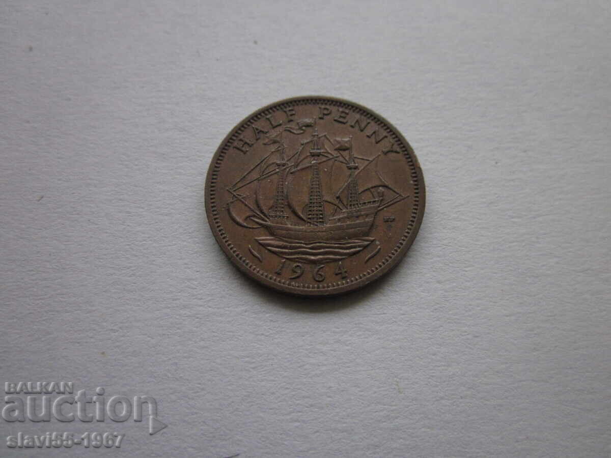 ΜΙΣΟ ΠΕΝΝΙ ΑΓΓΛΙΑΣ 1964 ΑΡΙΣΤΗ ΚΑΤΑΣΤΑΣΗ !!! ΜΙΣΟ ΠΕΝΝΙ ΑΓΓΛΙΑΣ 1964 ΑΡΙΣΤΗ ΚΑΤΑΣΤΑΣΗ !!!