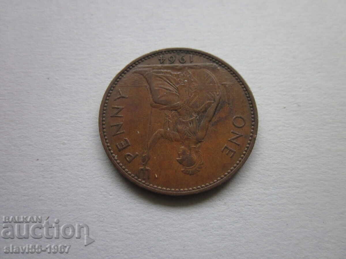 Auction  ONE PENNY ENGLAND 1964, EXCELLENT BZC!!!